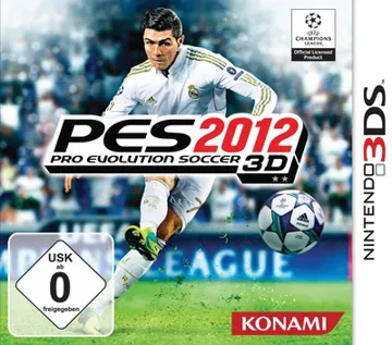 Pro Evolution Soccer 2012 3D (Europe) (Es,It,Pt,El) box cover front